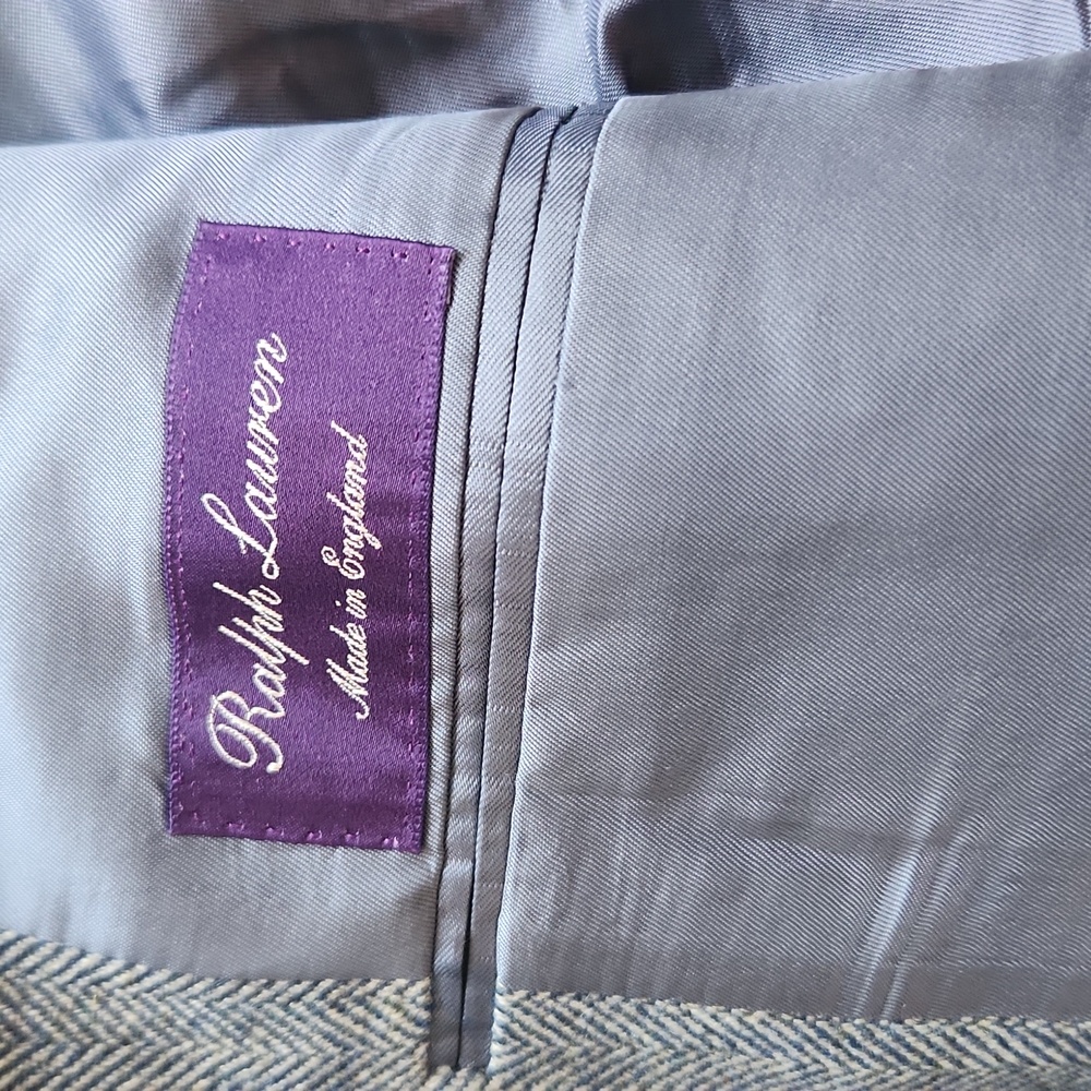 🔥clearance🔥 Ralph Lauren Purple Label Elegant Blue Sport Coat Blazer - Picture 4 of 6